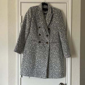 Ann Taylor Leopard Print Wool Coat